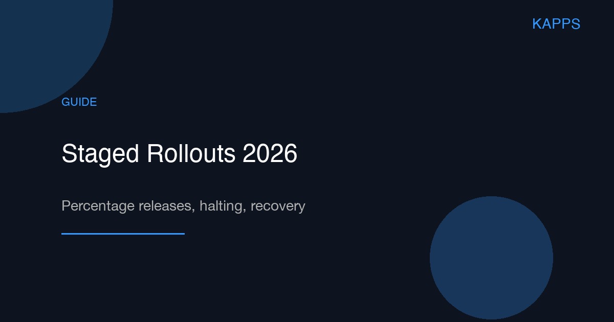 2026年Google Play分阶段发布指南：按比例放量、暂停发布与故障恢复