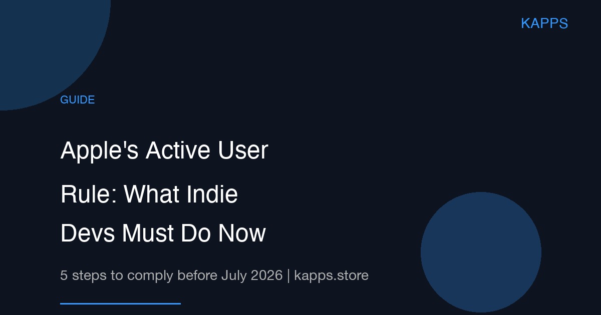 Apple Active User Rule Guide