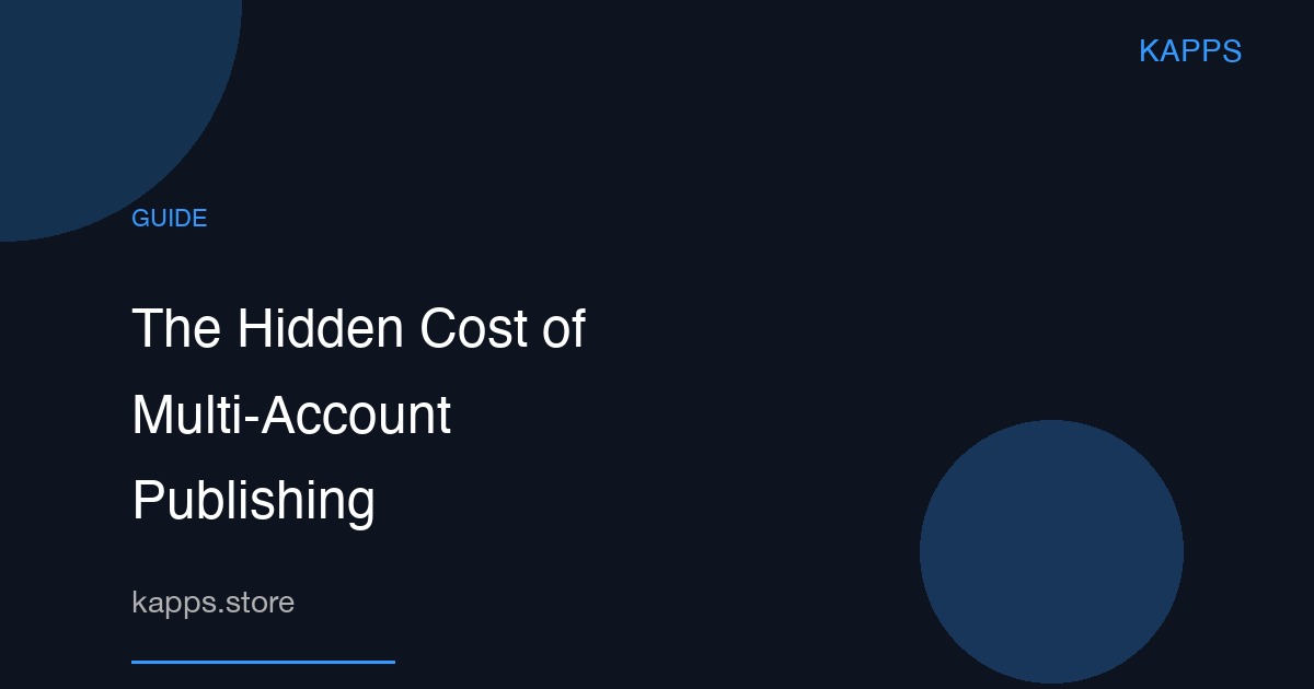 Multi-Account Google Play Publishing 2026