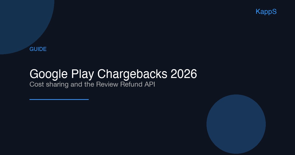 Google Play Refunds and Chargebacks in 2026: A Step-by-Step Guide to Chargeback Cost Sharing, the Review Refund API, and Voided Purchases